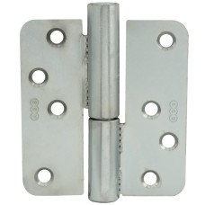 Петля накладна AGB E100841615 R60 регульована, ліва оцинкована