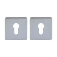 Декоративна накладка квадратна під циліндр Protect WSC брашований матовий хром