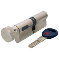 Циліндр дверний Mauer KC1-NW4 31/31 = 62mm кругла ручка нікель (26949)