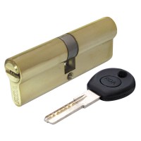 Циліндр дверний RDA 45/45мм лазерний 90мм 5 ключів латунь (12070)