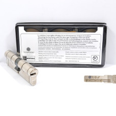 Циліндр дверний Mottura C39D464601 46/46 мм, лазерний ключ, 5 ключів, нікель матовий