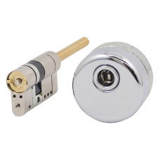 Циліндр дверний Mottura C3DP5131SO 51/31 мм, лазерний ключ/шток, 5 ключів, хром матовий