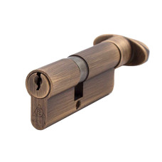 Циліндр дверний Cortellezzi Primo 117F 35x45 ключ/поворотник, бронза античная