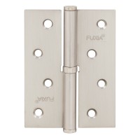 Завіса дверна Fuxia 100 * 2,5 (1 підшипник, сталь) матовий нікель(права) (12539)