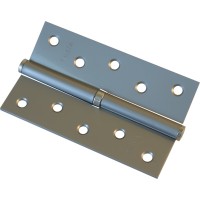 Завіса дверна Fuxia 125 * 2,5 (1 підшипник, сталь) матовий нікель(права) (7390)