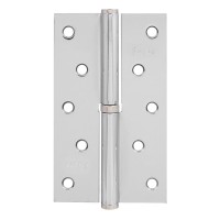 Завіса дверна Fuxia 125 * 2,5 (1 підшипник, сталь) хром (ліва) (25060)