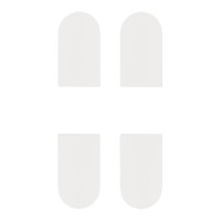 Комплект ковпачків для завіси Eclipse 3.0 AGB Art. E302001291, білий (48083)