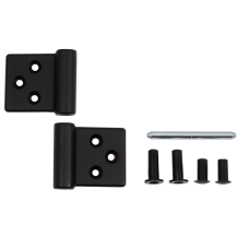 Завіса карткова AL 143NO032 круглий шток, універсальна, чорна