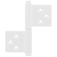 Карткова дверна Завіса ALDEGHI LUIGI 143BO032 Q квадратний шток універсальна білий