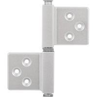 Карткова дверна Завіса ALDEGHI LUIGI 143CS032 Q квадратний шток універсальна хром сатин