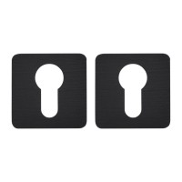 Дверна накладка під ключ M&T Minimal 087703 47x47 Cr-K брашований чорний (53195)