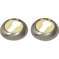 Накладка дверна RDA RY 59 під ключ полірована латунь/матовий нікель(Rio) (37459)