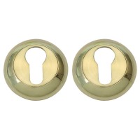 Накладка дверна під ключ RDA Style RY-59 матова латунь/полірована латунь (17385)