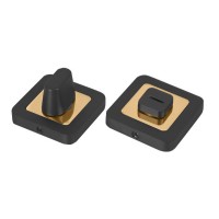 Накладка дверна RDA WC 40 золото/матовий чорний (Sens, Como) (36374)