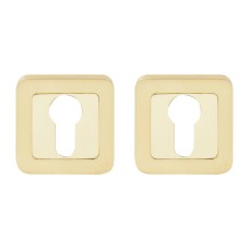 Накладка дверна під ключ RDA Cube, Sens RY-40 полірована латунь/матова латунь (34772)