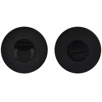 Дверна накладка під WC Comit R чорний матовий (розетта 6мм)