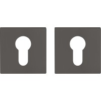 Дверна накладка під циліндр Comit графіт, розетта 6мм