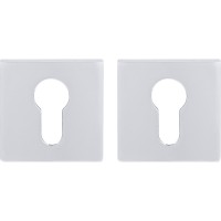 Дверна накладка під циліндр Comit хром, розетта 6мм