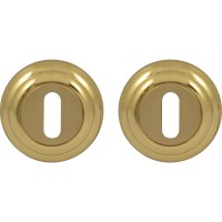 Дверна накладка проріз Mandelli (651) Mira, Cloe, Rondo, Lord латунь полірована