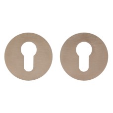 Дверна накладка під циліндр M&T Up/Down 144918 d54mm SNi-grinded нікель матовий брошований