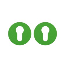 Дверна накладка під ключ Colombo CC13 зелений лаймовий One