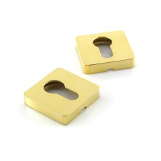 Дверна накладка під циліндр M&T 055191 47x47 мм Minimal Ms-L латунь полірована