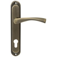 Pучки на планці Bruno Bravo 85мм матова антична латунь ключ (25914)