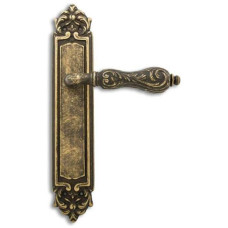 Дверна ручка на планці Fimet 147-280 F43 Flora ф/з бронза матова