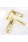 Ручка на планці Bruno Etro полірована латунь/матовий нікель ключ (під замок 1025) (29757)