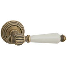 Ручка Fimet 106P-269 F43 Michelle матова бронза/білий фарфор ф/з (48004)