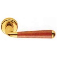 Дверна ручка Colombo Design Tempo CD 61 золото з накладками під ключ (988)