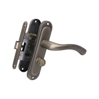 Bruno Ручка на планці Siena WC + механізм 258 матова антична латунь (38492)