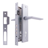 Комплект для міжкімнатних дверей RDA Tecno PZ (замок 745-3RB) 60мм, хром матовий