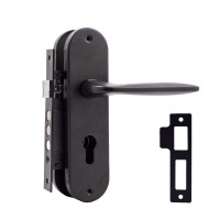 Комплект для міжкімнатних дверей RDA Time PZ (замок 1025) 60мм, чорний