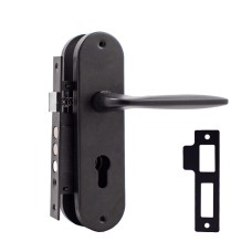 Комплект для міжкімнатних дверей RDA Time PZ (замок 1025) 60мм, чорний