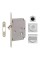 Ручка на раздв. двері Fimet 3667R F05+LOCK+MQ мат хром (комплект wc)