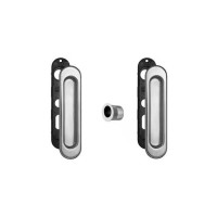 AGB Art. B019270030 KIT F1 Комплект ручок на розсувні двері + ручка для витягування дверей хром (40334)