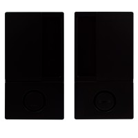 Ручка для міжкімнатних дверей AGB WAVE B300020093 під WC, чорний матовий