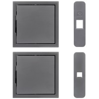 Магінтна ручка для розсвуних і розпашних дверей Koblenz Kuadra QB 100 CS без замка, матовий хром