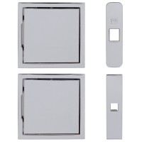 Магнітна ручка для розпашних дверей з замком Koblenz Kuadra QB 200 СL хром