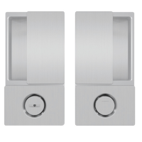 Ручка для міжкімнатних дверей AGB WAVE B300020032 під WC, хром матовий