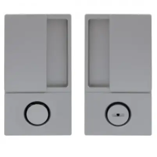 Ручка для розсувних дверей AGB WAVE B300020232 під WC, хром матовий брошований