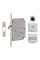 Ручка на раздв. двері Fimet 3667R F05+LOCK+MQ мат хром (комплект wc)