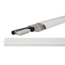 Поріг алюмінієвий накладний з гумовою вставкою Comaglio 1450 білий (83-63см) (36030)