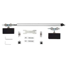 Розсувна система VILLES 3470/N для скляних дверей вагою до 100 кг, чорний