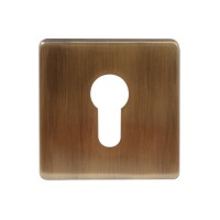 Декоративна накладка під циліндр Protect AB, антична латунь (50618)