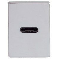 Декоративна накладка Protect під сувальдний ключ 60X80mm CP хром полірований