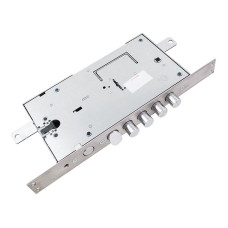 Замок Securemme 2433UCR0328S67 4-ригеля з клямкою і допоміжним замком під євроциліндр (без відповідної планки), 5 + 1 ключ