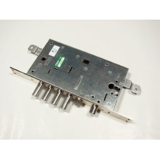 Замок для вхідних дверей 4-x ригеля з засувкою і допоміжним замком під євроциліндр Mottura 54797TSMSR54CR (5492)