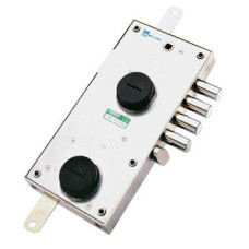 Mottura Art. 62648 замок врізний 4-ригеля з натискним циліндром, під тяги, лівий, зовнішнє відкривання (4781)